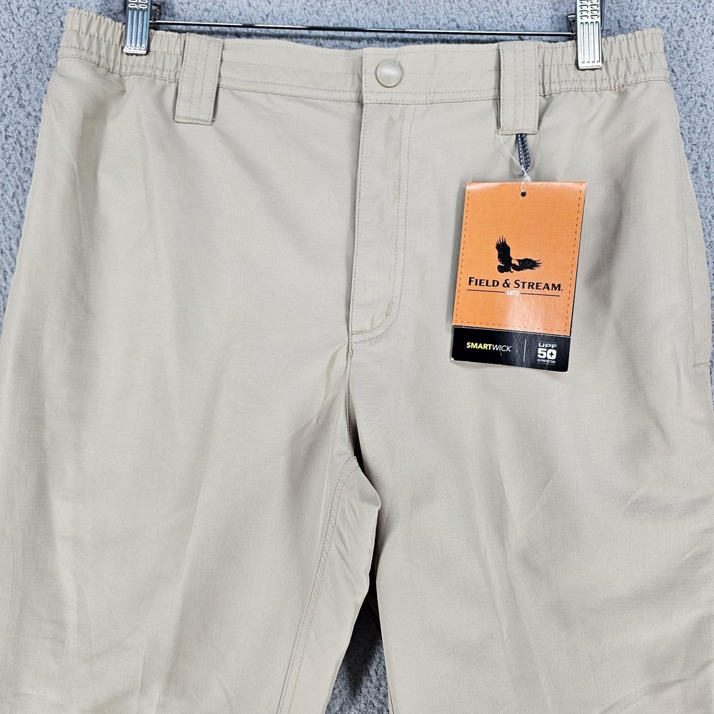 Field & Stream Harbor Fishing Pants Mens Medium Khaki SmartWick UPF 50+ - Picture 2 of 13